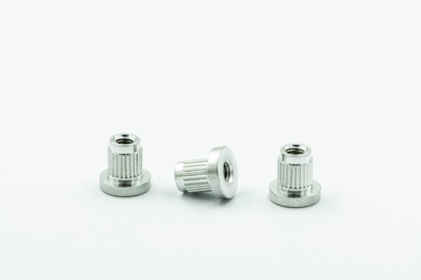 Knurled machined inserts
