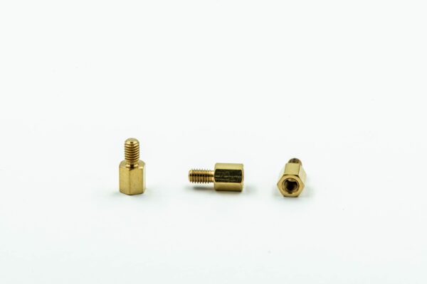 Brass threaded spacers