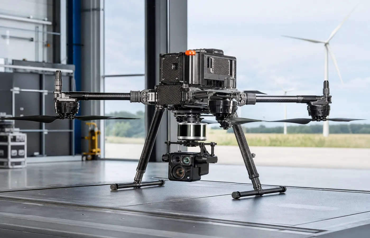 CNC 零件 in an industrial UAV